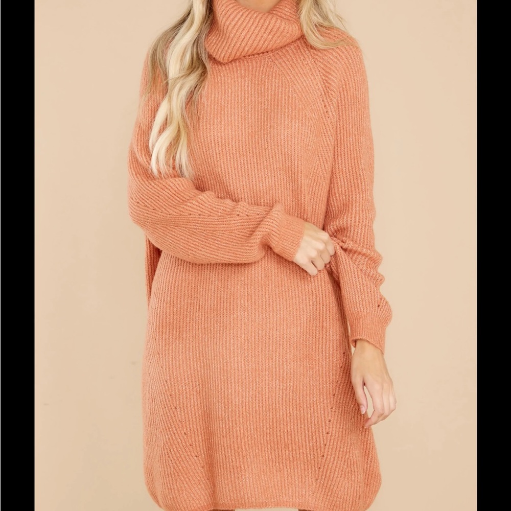 Red Dress Boutique turtleneck sweater dress